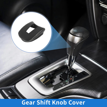 Car Gear Shift Knob Cover for Mitsubishi Outlander (2022-2023) Black Beige