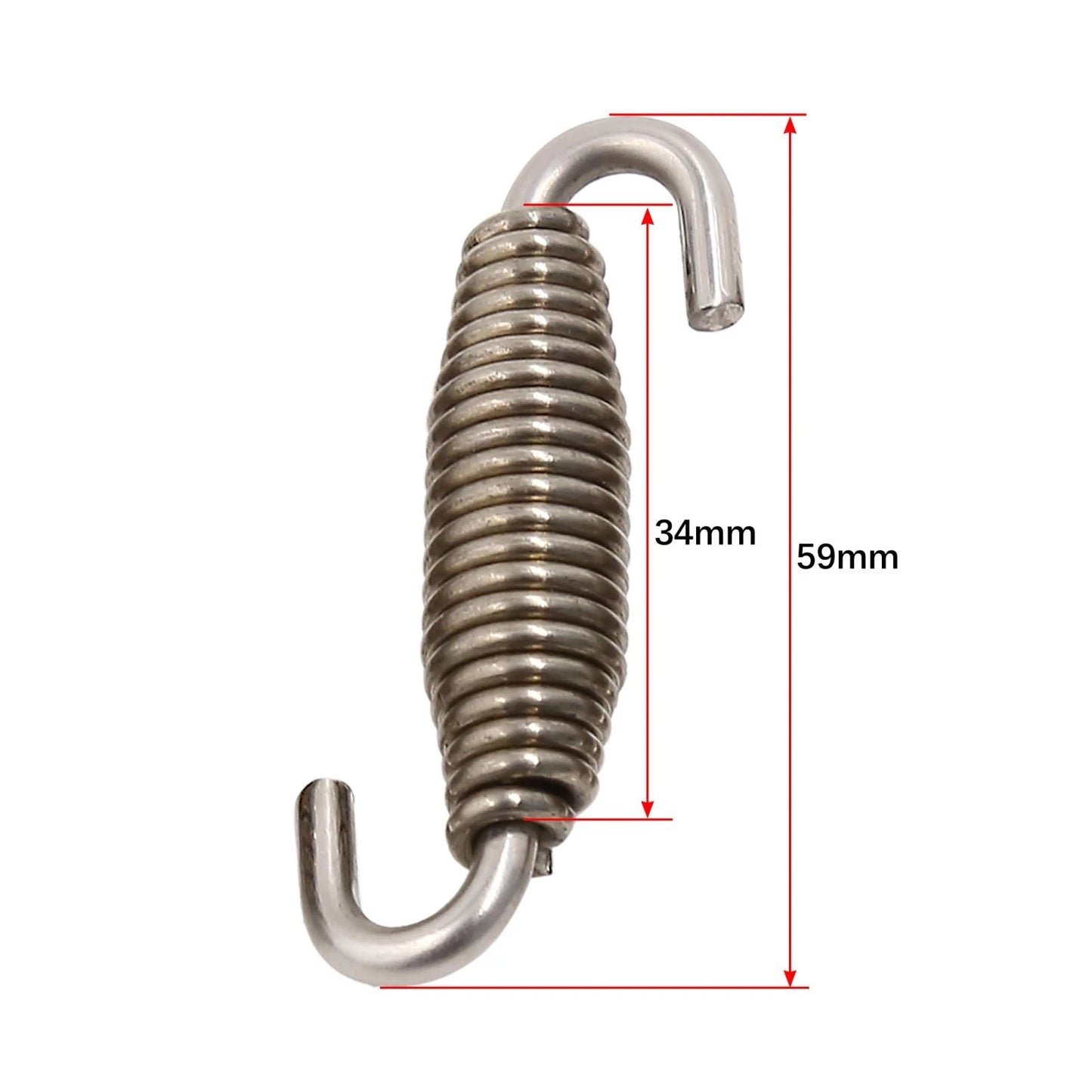 4 x 59mm Swivel Universal Muffler Exhaust Pipe Spring for Motorcycle