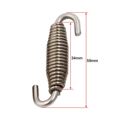4 x 59mm Swivel Universal Muffler Exhaust Pipe Spring for Motorcycle