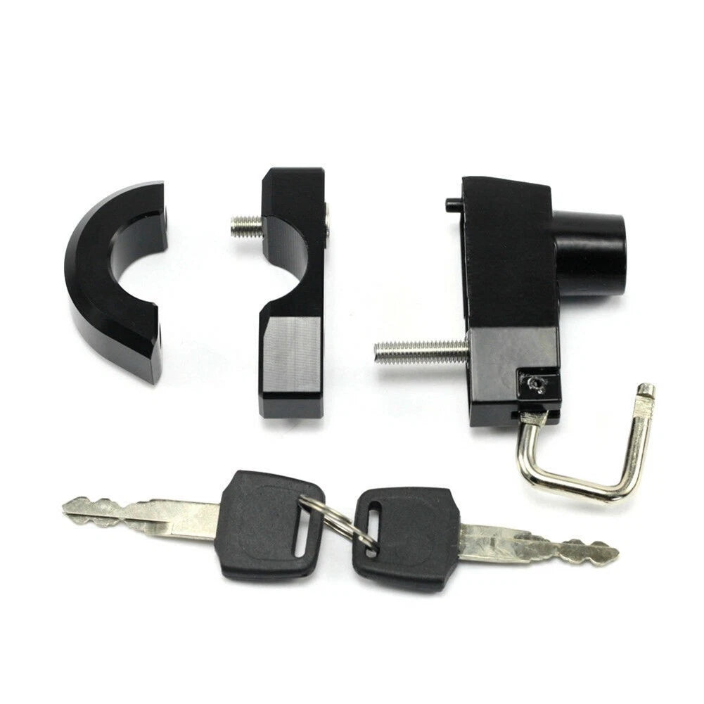 25mm CNC Handlebar Helmet Lock w/Keys for HARLEY-DAVIDSON XL 883 1200
