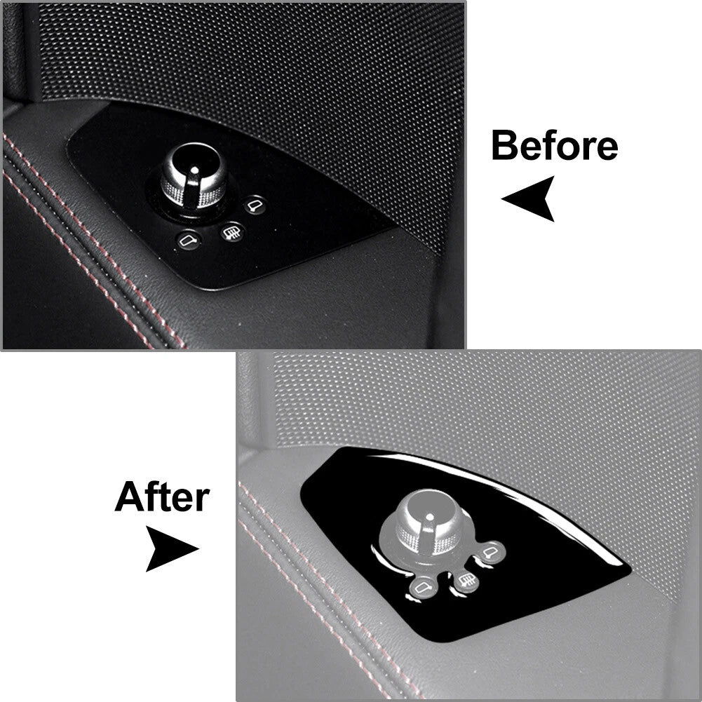Interior Car Door Lock Button Panel Cover Trim for Audi TT TTS TTRS (2008-2014)