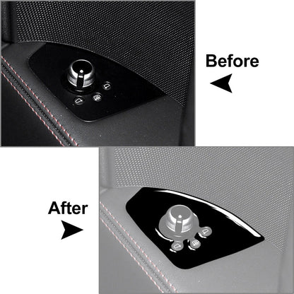 Interior Car Door Lock Button Panel Cover Trim for Audi TT TTS TTRS (2008-2014)