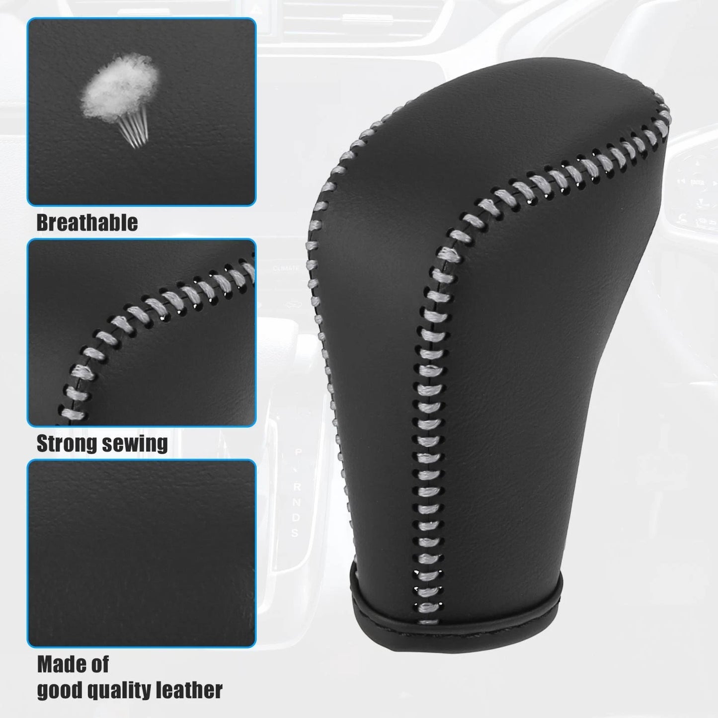 Black Gear Shift Knob Cover for Honda Accord (2018-2022)