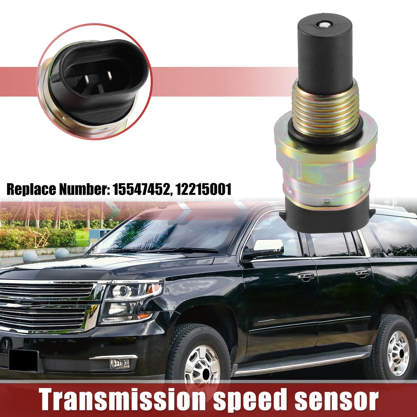 Transmission Speed Sensor 2-pin Black for Chevrolet Blazer (1989 - 2005)