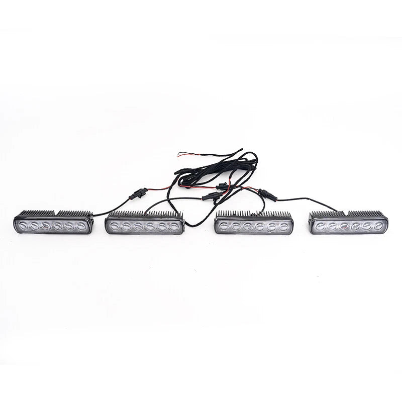 LED Roof Top Light Bar DRL Gloss Black for Land Rover Defender 90 110 130 (20-23)