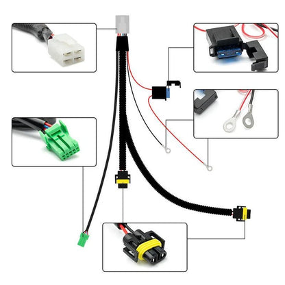 H11 H8 880 881 Fog Light Wiring Harness Switch for Toyota Jeep
