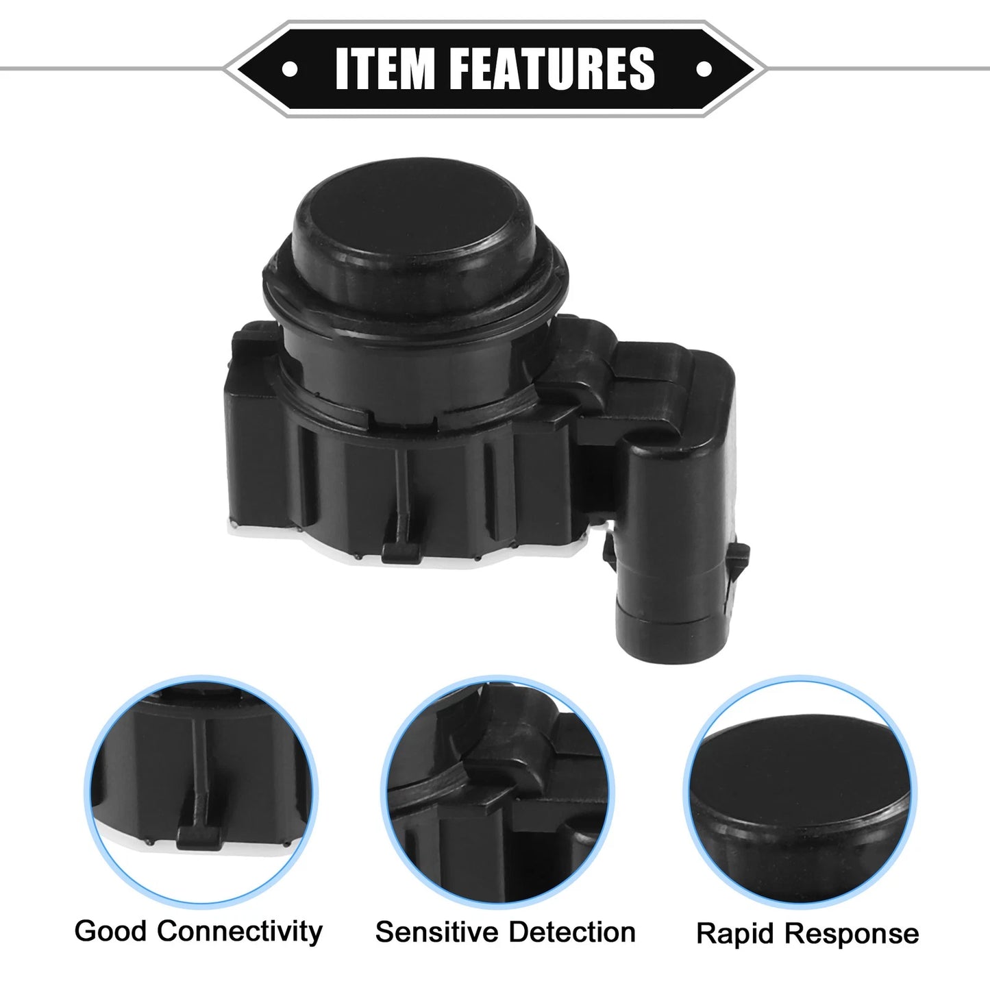 2 x PDC Reverse Parking Assist Sensors for Dodge Jeep (2011-2023) Black