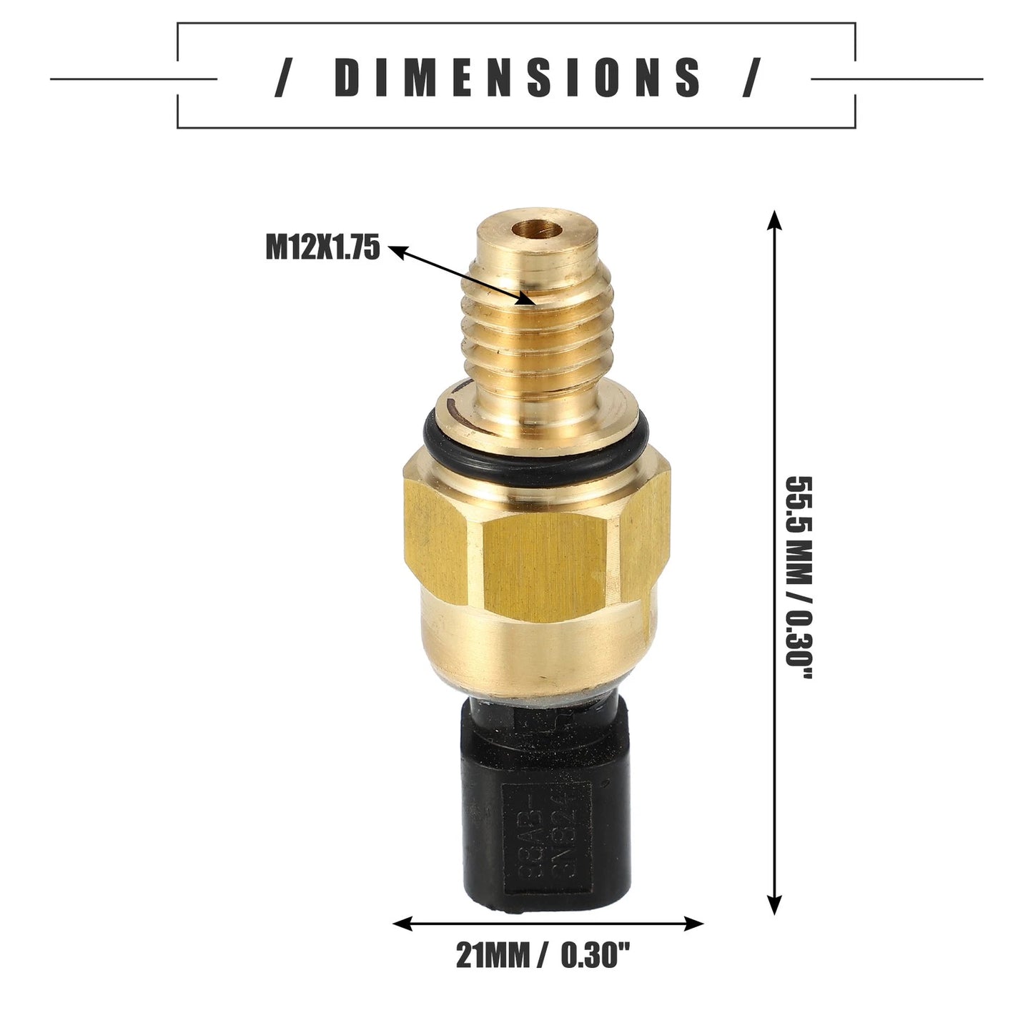 Engine Oil Pressure Sensor for Ford Focus (1998-2004) Black Brass Tone