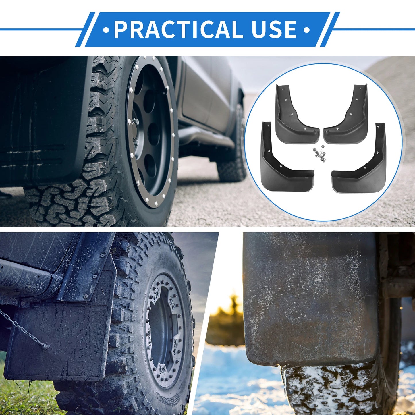Mud Flap Splash Guards for Ford Kuga (2013-2019)
