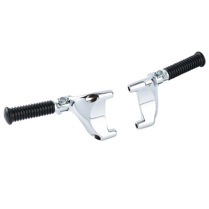 Chrome Passenger Footpeg Mounts for Harley Sportster 883 1200 XL883L (2004-2013)