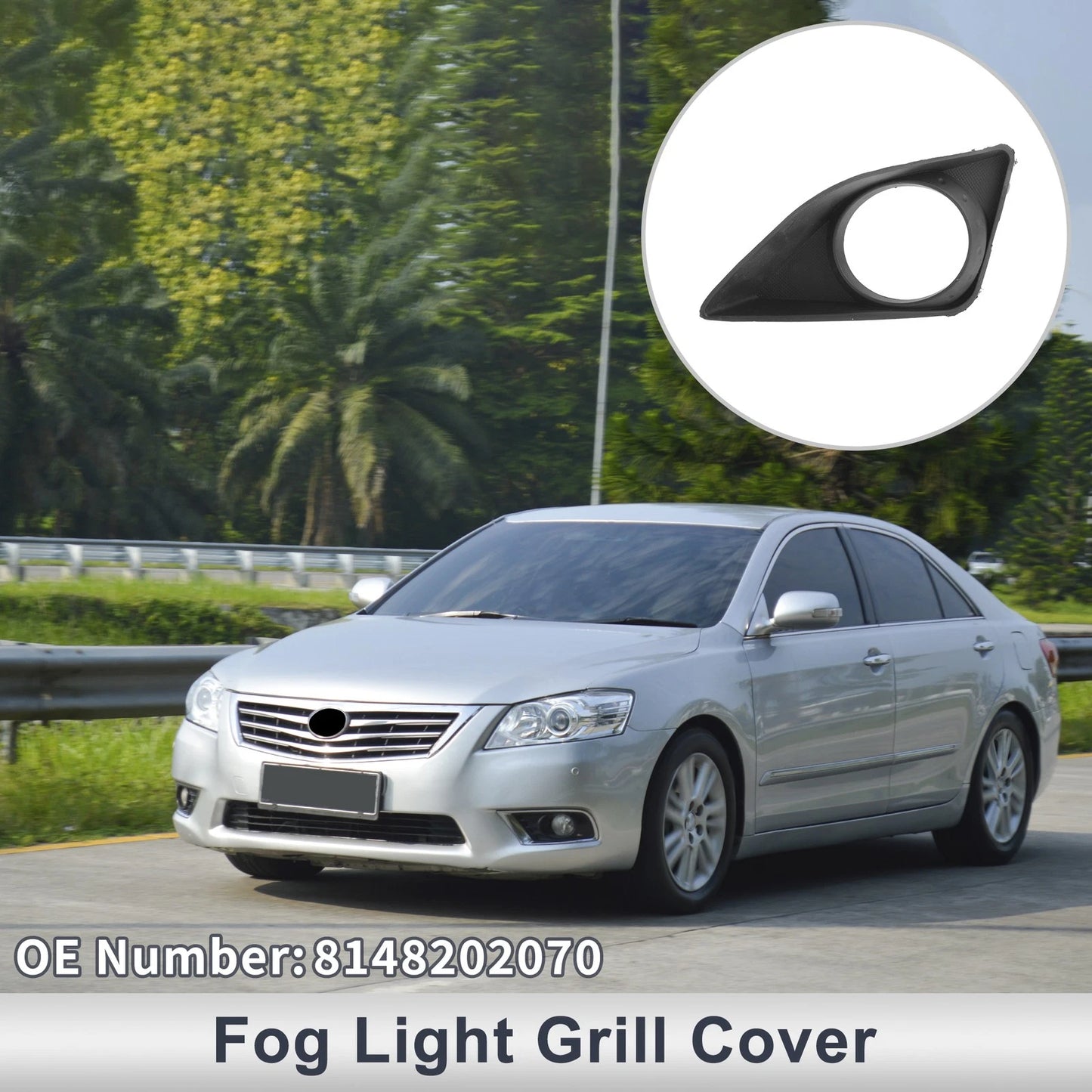 1 Pc Front Left Fog Light Grill for Toyota Corolla (2007–2010)