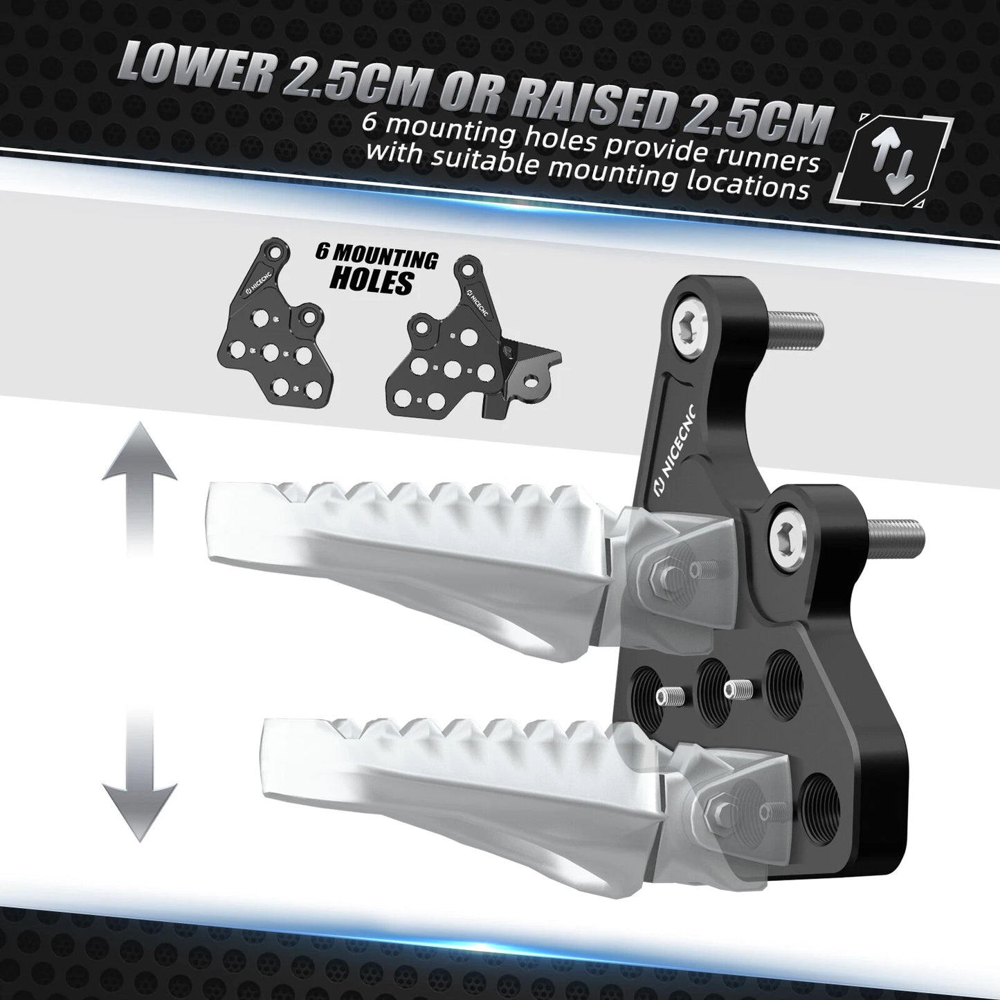 Foot Peg Bracket Package for Surron Light Bee S L1E & Segway X160 X260 (2020-2023)