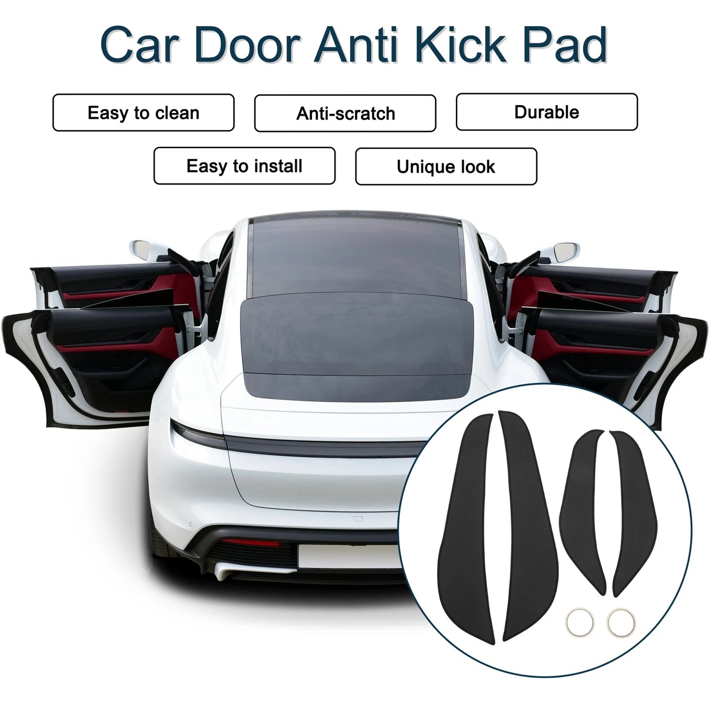 1 Set Car Door Anti Kick Pad Sticker Protector for Buick Encore (2014–2015)