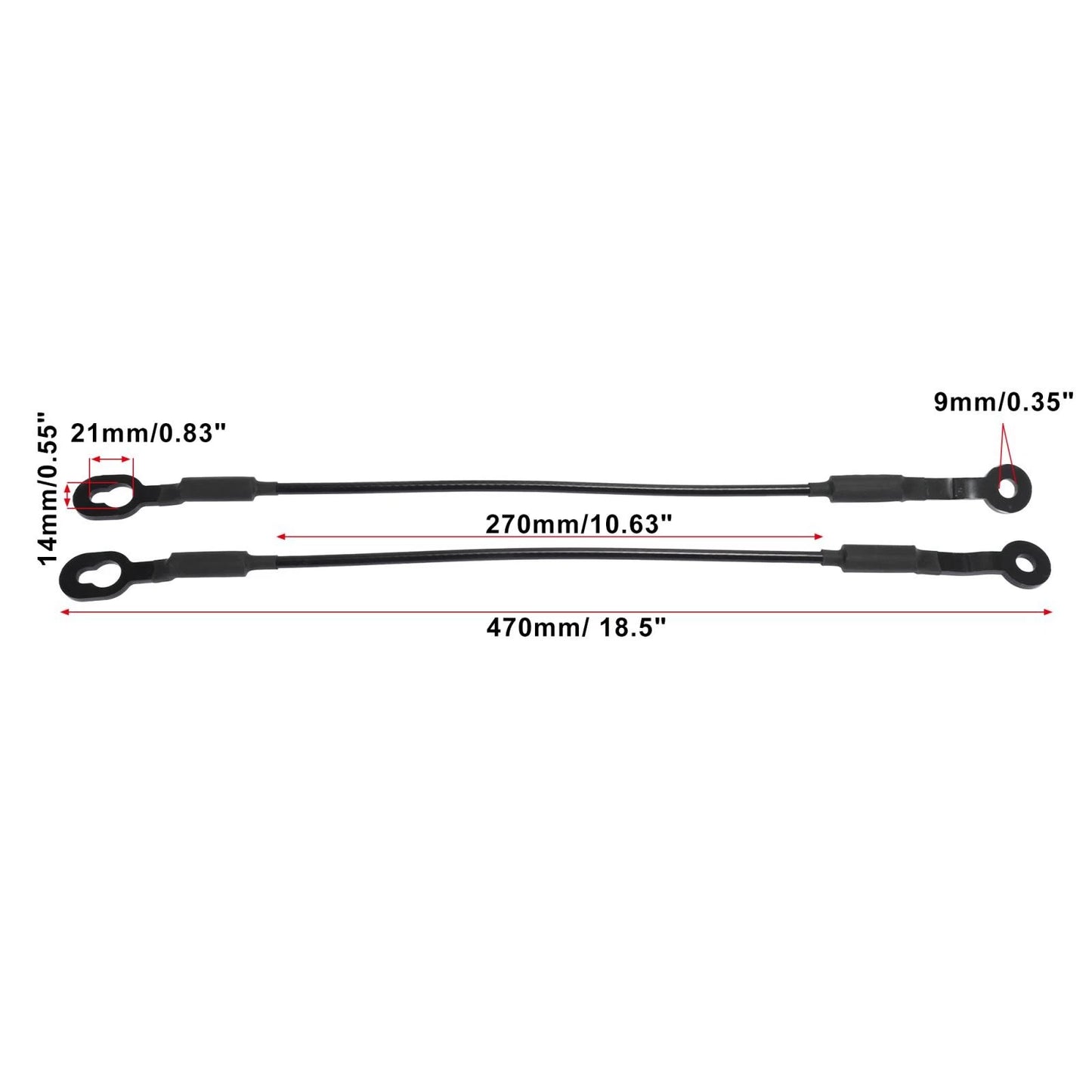 Tailgate Cables for Chevy S10 (1994-1998) (2000-2004)