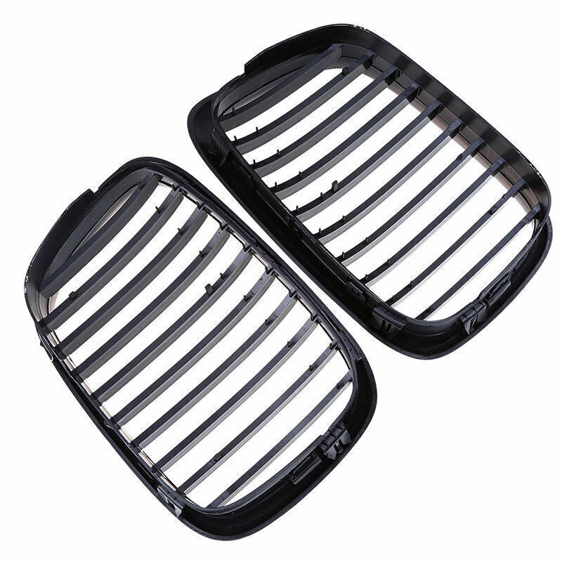Gloss Black Kidney Grille Cover for BMW E39 525 528 530 535 M5 (1997-2003)