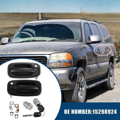 Exterior Door Handle Door Lock Cylinder for Chevy Silverado GMC
