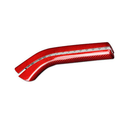 Red Carbon Fiber Parking HandBrake Grip Knob Cover Cap fit For Camaro 2010-2015