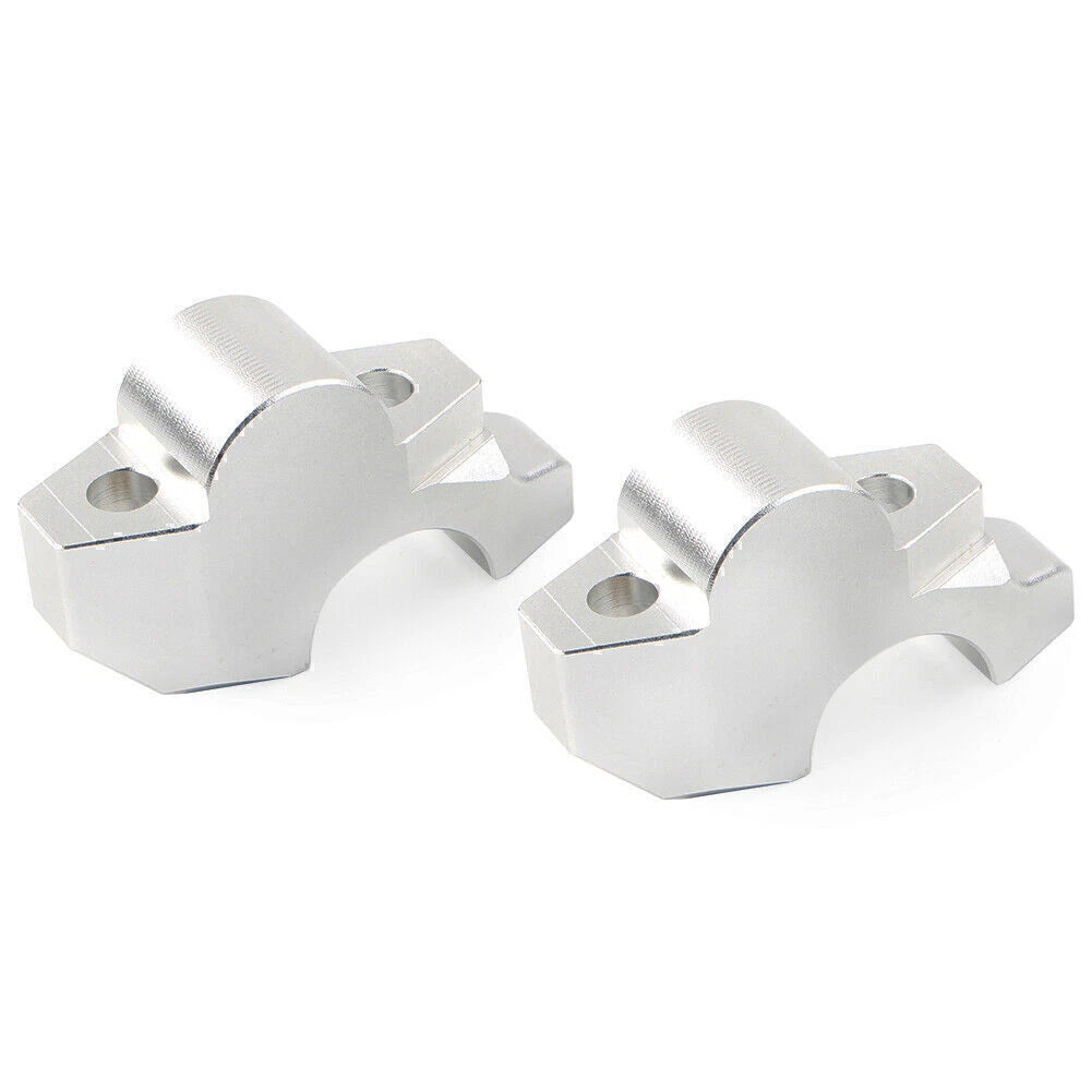 Silver Motor Handlebar Riser Clamp for Honda XADV-750 (2017-2019)