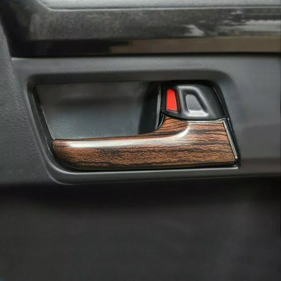 Wood Grain Interior Car Door Handle Cover Trim 4 x for Toyota 4Runner (2017–2023)