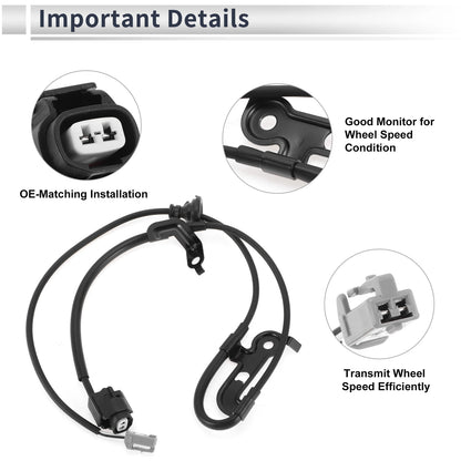 ABS Wheel Speed Sensor for Toyota Camry (2010-2011) 1 Pcs Rear Left
