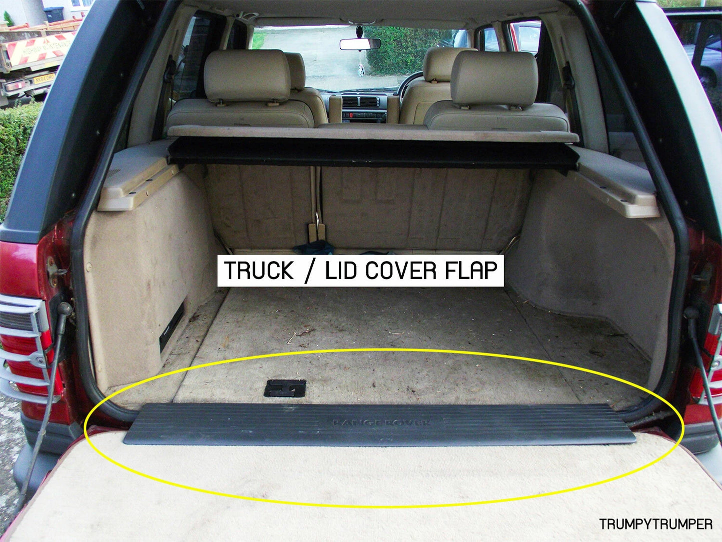 Trunk Lid Cover Flap for Range Rover P38 1994-2000 Cargo Trim