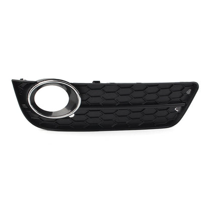 Front Bumper Fog Light Grille Cover w/ Chrome Ring for Audi A5 (2008-2011)