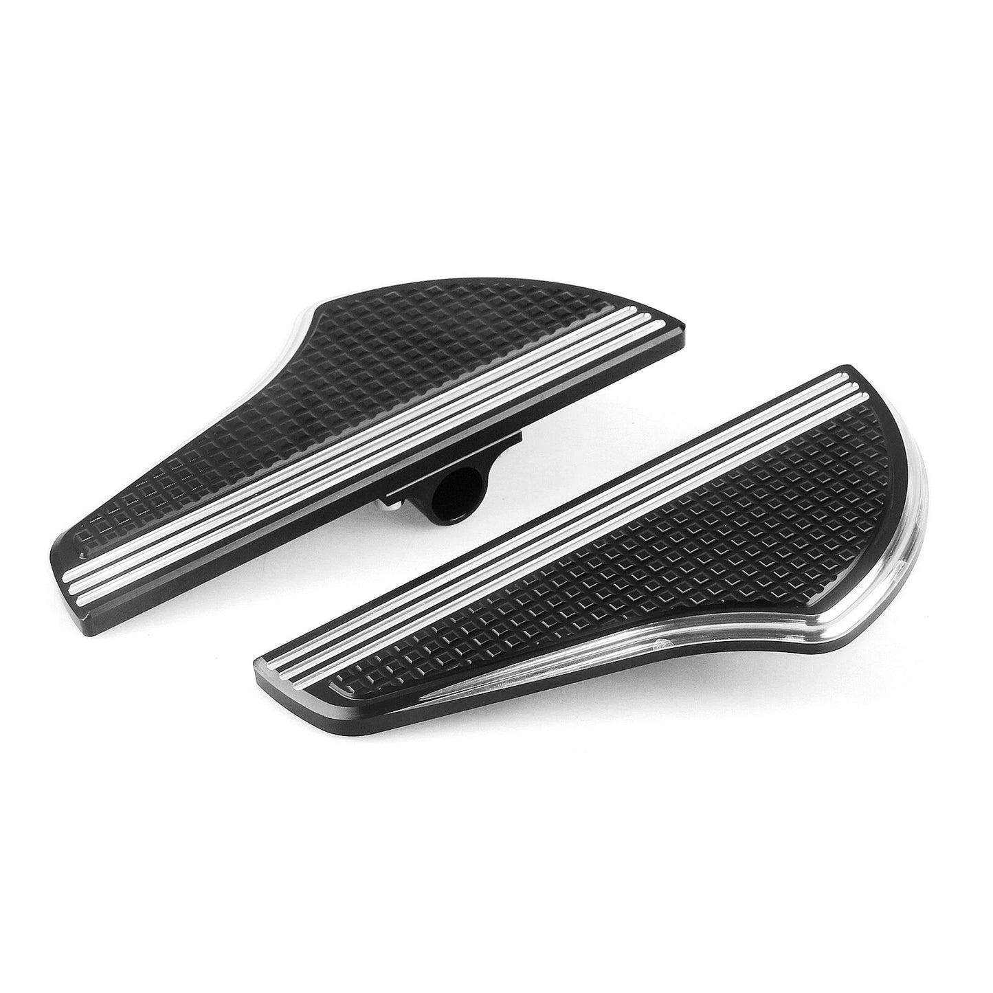 2 x Black White Front Floorboards Foot Pegs for Harley Davidson Softail (2018-2025)