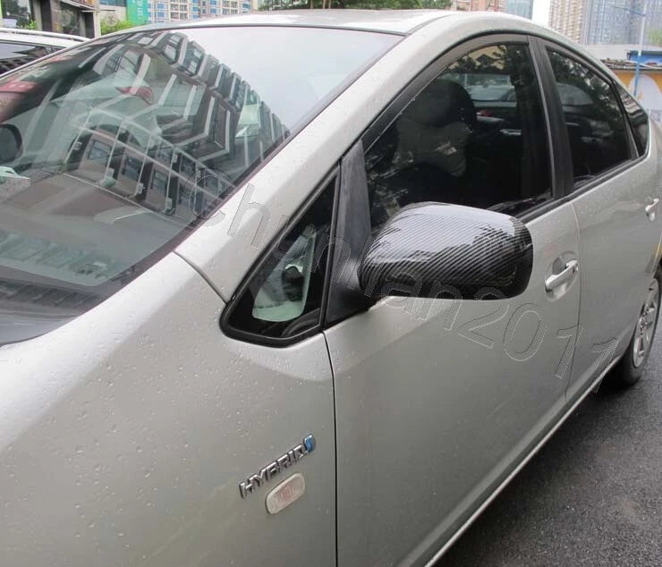 Side Mirror Cover Trim for Toyota Yaris, Corolla, VIOS (2007-2011) 2 x Carbon Fiber