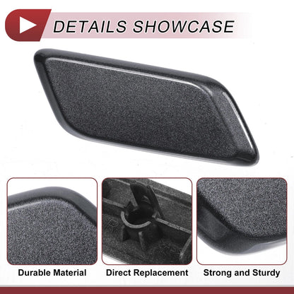 Bumper Headlight Washer Nozzle Cap for Lexus RX350 (2013-2015) - Grey 1 x