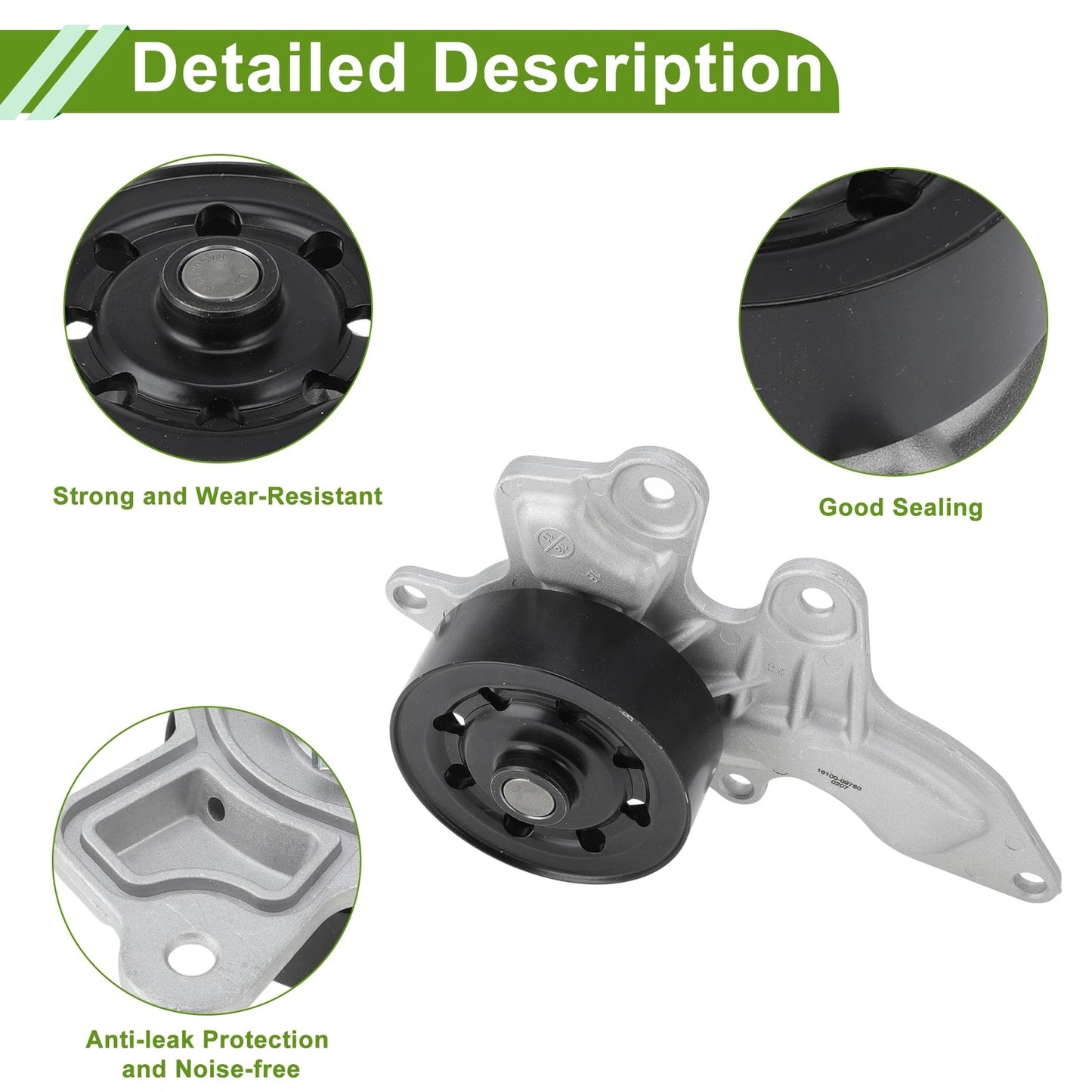 Water Pump for Toyota Corolla 2019-2024 - Engine Cooling System Component