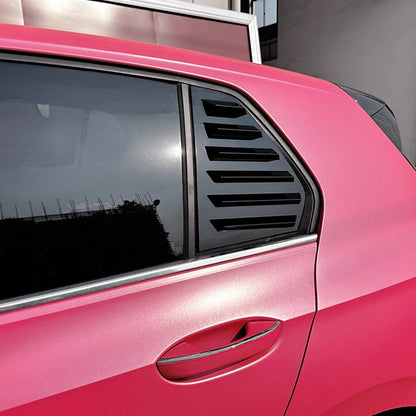2 x Rear Window Louver Covers for VW Golf 8 MK8 (2020-2023) Gloss Black