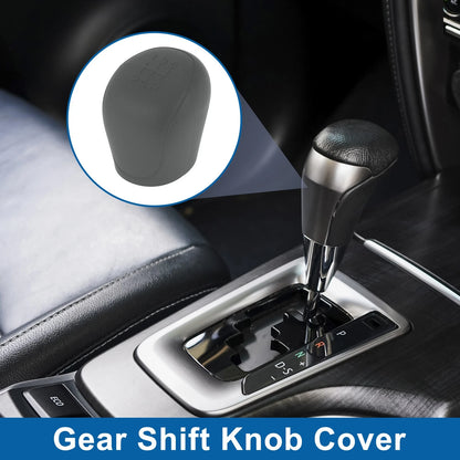 Grey Silicone 5-Gear Manual Gear Shift Knob Cover for Ford C-Max (07-21)