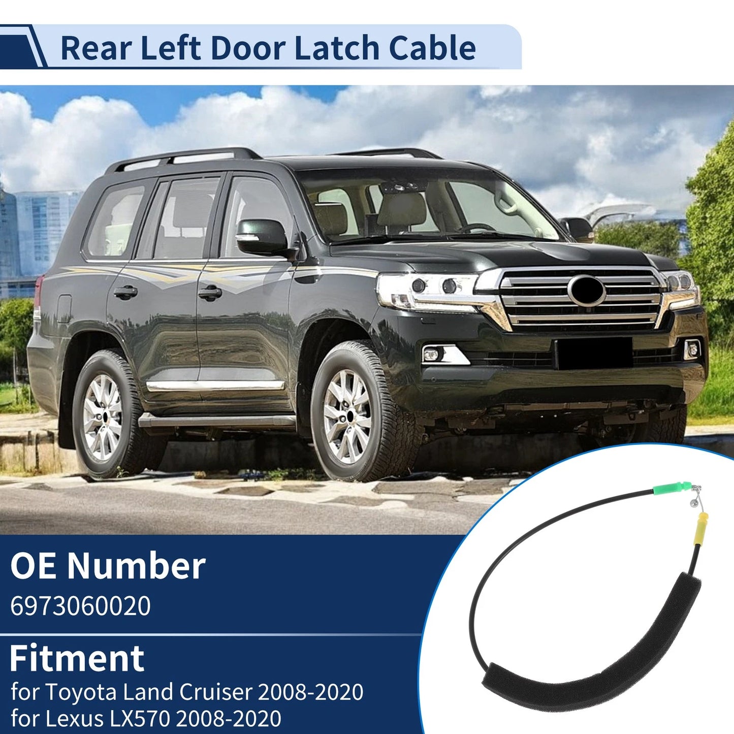 Door Latch Cable for Toyota Land Cruiser (2008–2020)