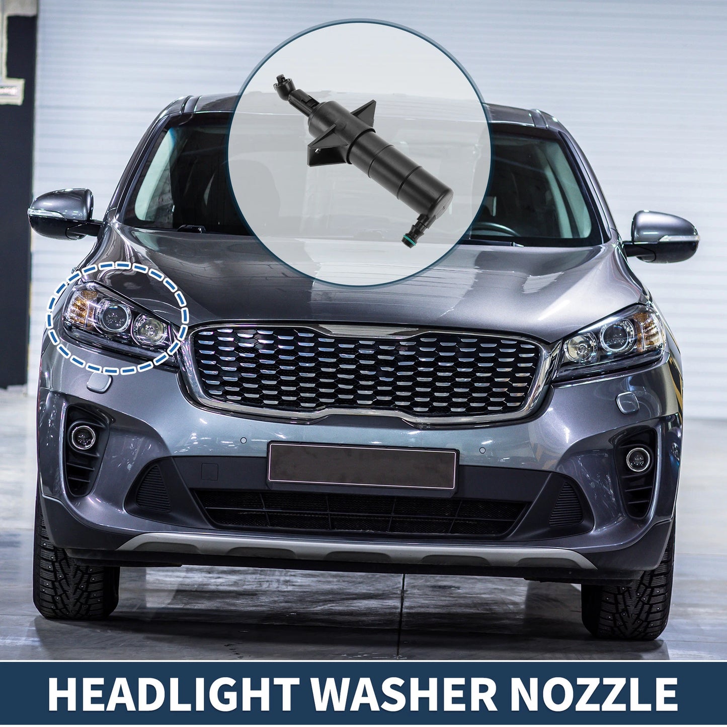 Front Passenger Headlight Washer Nozzle for Mercedes-Benz GLK350 (2009-2015)