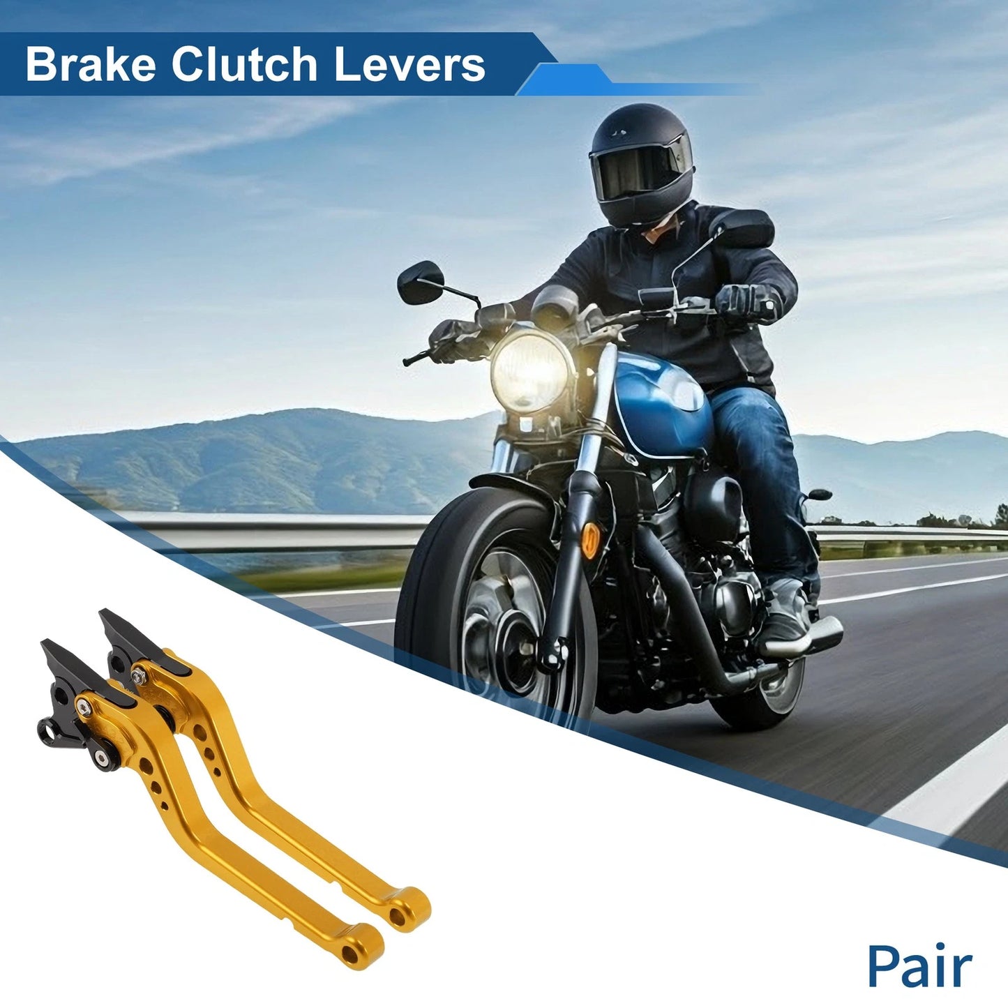 Long Brake Clutch Levers 1 x pair for Ducati 996/998/B/S/R (1999–2003)