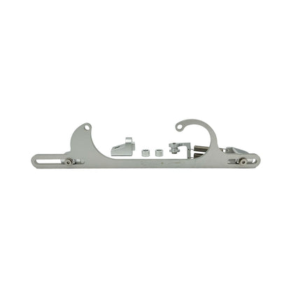 Chrome Fuel Rail Line with Nuts for Holley 4150 Double Pumper (Fits 9-5/16")