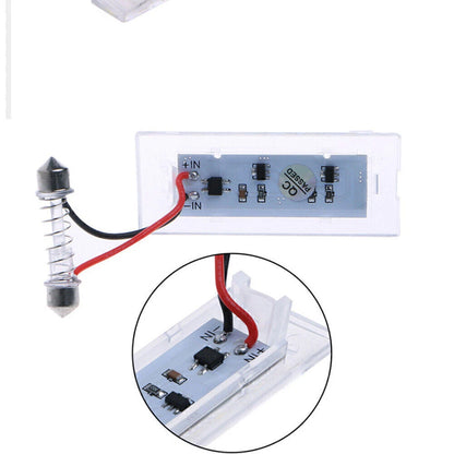 2 x Error Free LED License Plate Lights for BMW X5 E53, X3 E83 (2003-2009)