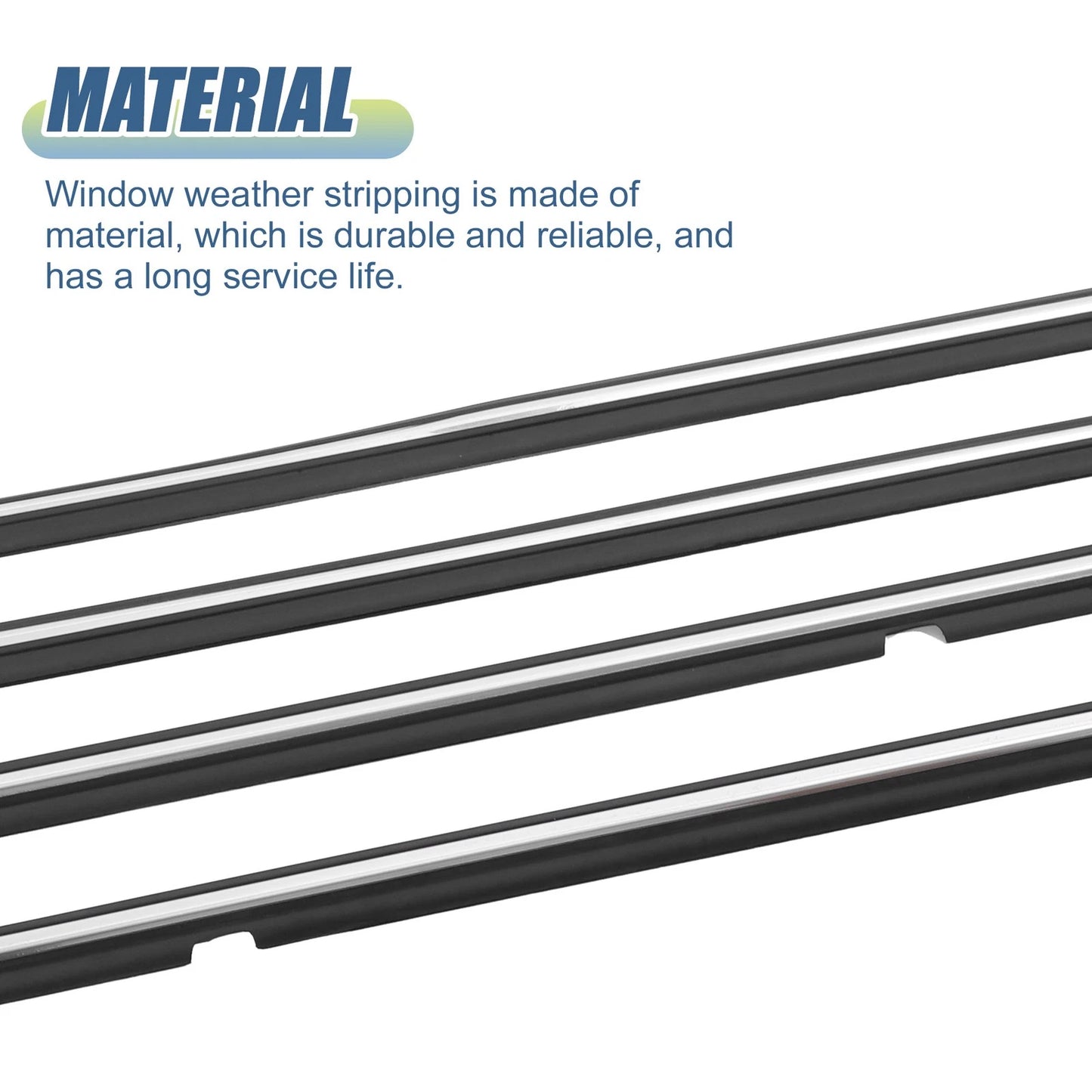 4pcs Window Weatherstrip Seal for Toyota Camry (2007-2011)