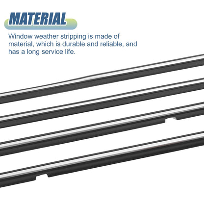4pcs Window Weatherstrip Seal for Toyota Camry (2007-2011)