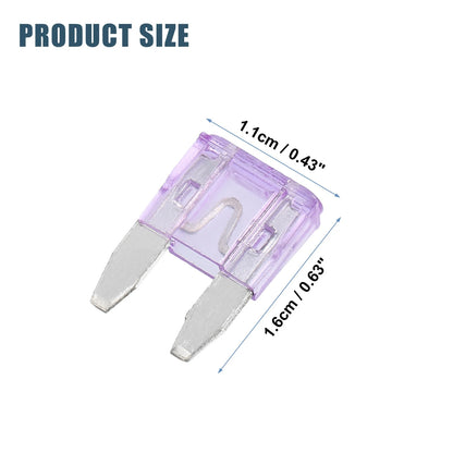 35A Mini Blade Style Fuses 30 Pcs for Automotive Car Truck
