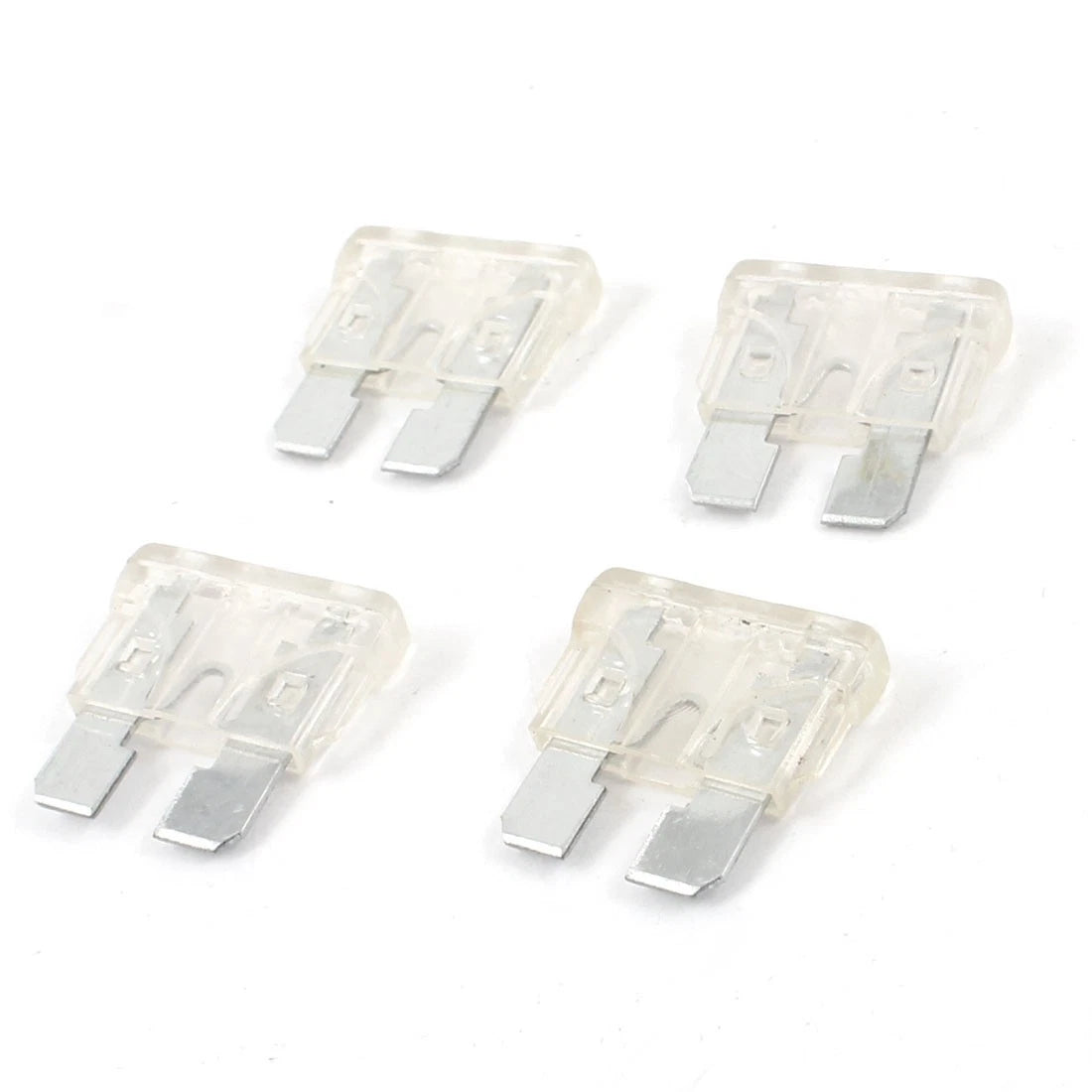 4 x 25A Mini Blade Fuses for Auto Car - Clear Plastic Coated