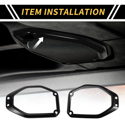 Top Roof Speaker Audio Frame Cover Trim for Jeep Gladiator JT (2020-2024)