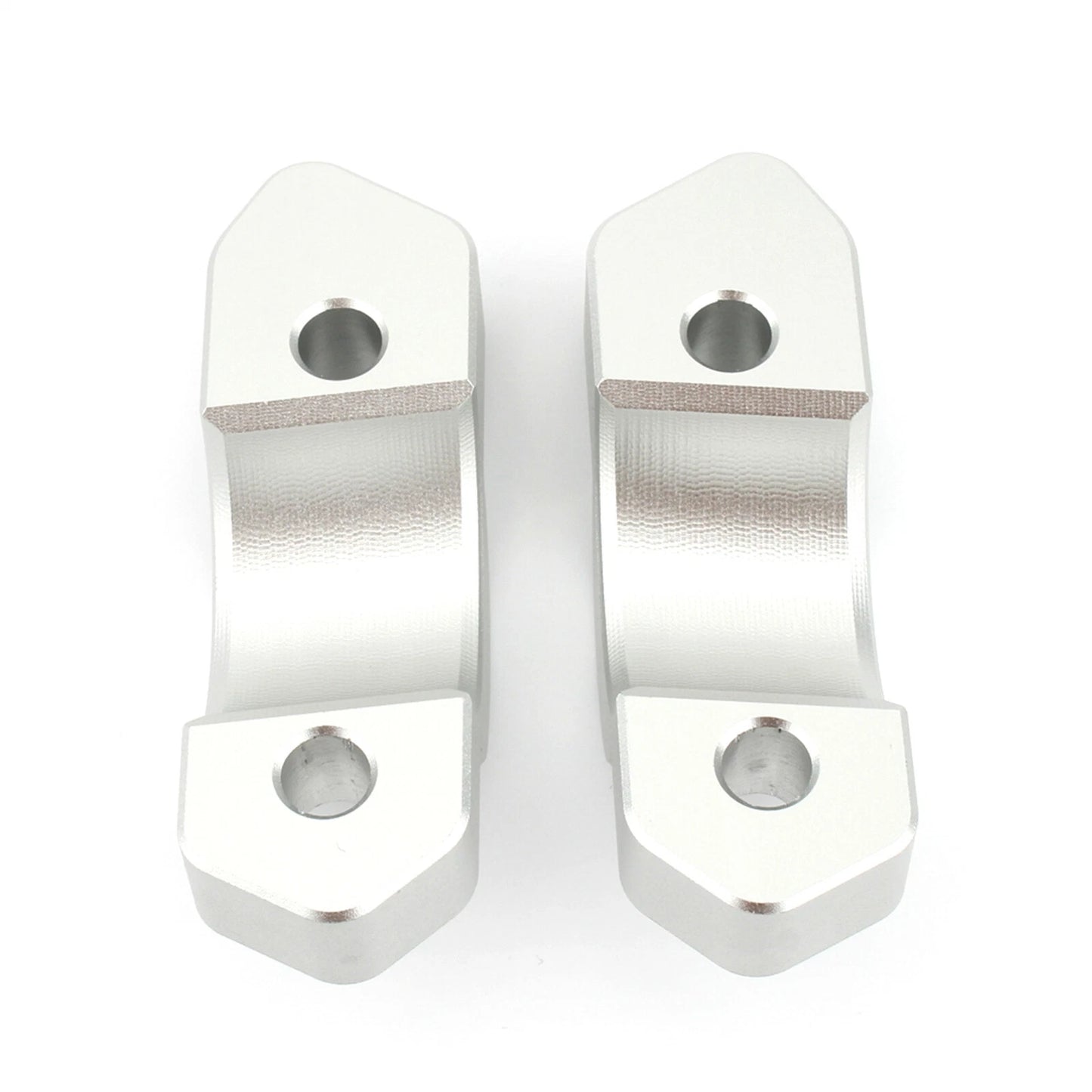 15mm Silver Aluminum Handlebar Risers for BMW R1300GS (2023-2024)