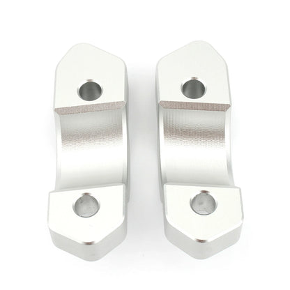 15mm Silver Aluminum Handlebar Risers for BMW R1300GS (2023-2024)