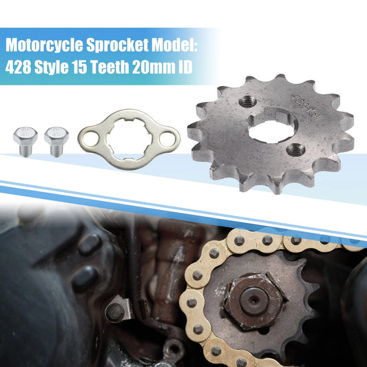 15T 20mm ID Front Engine Sprocket Set for Dirt Pit Bike