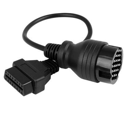 DC 12V 19 to 16 Pin OBD2 Cable, 40cm for Porsche
