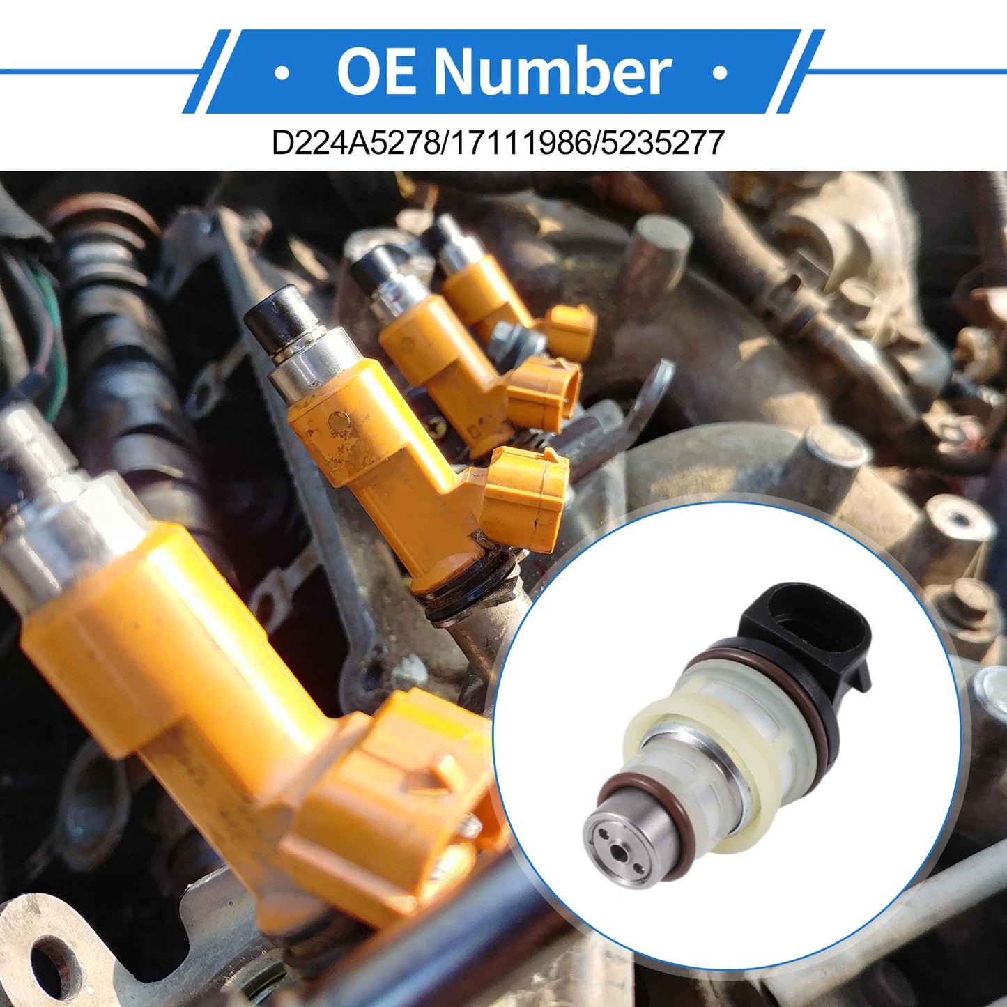 1 x Fuel Injector for Buick Skyhawk 2.0 Engine