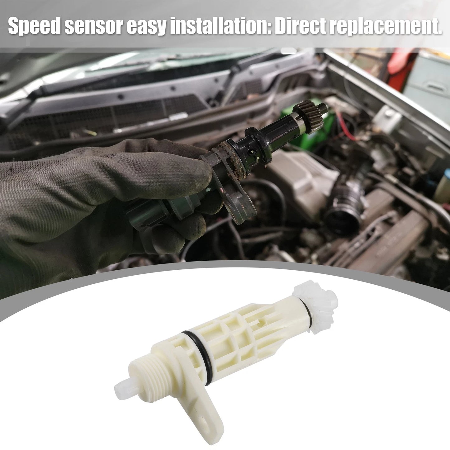 Transmission Speed Sensor for Chevrolet Aveo Plastic White Metal