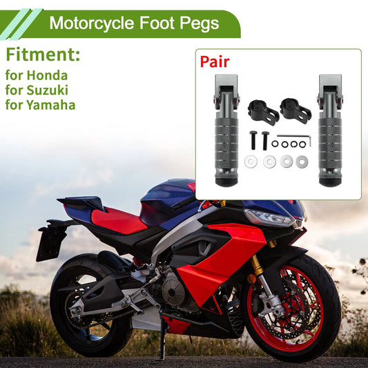Foot Pegs for Honda/Suzuki/Yamaha Titanium Tone