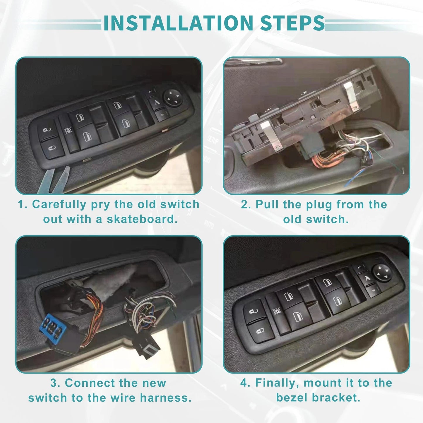 Power Window Switch for BMW 328i 2007-2013 (2 x Front & Rear)